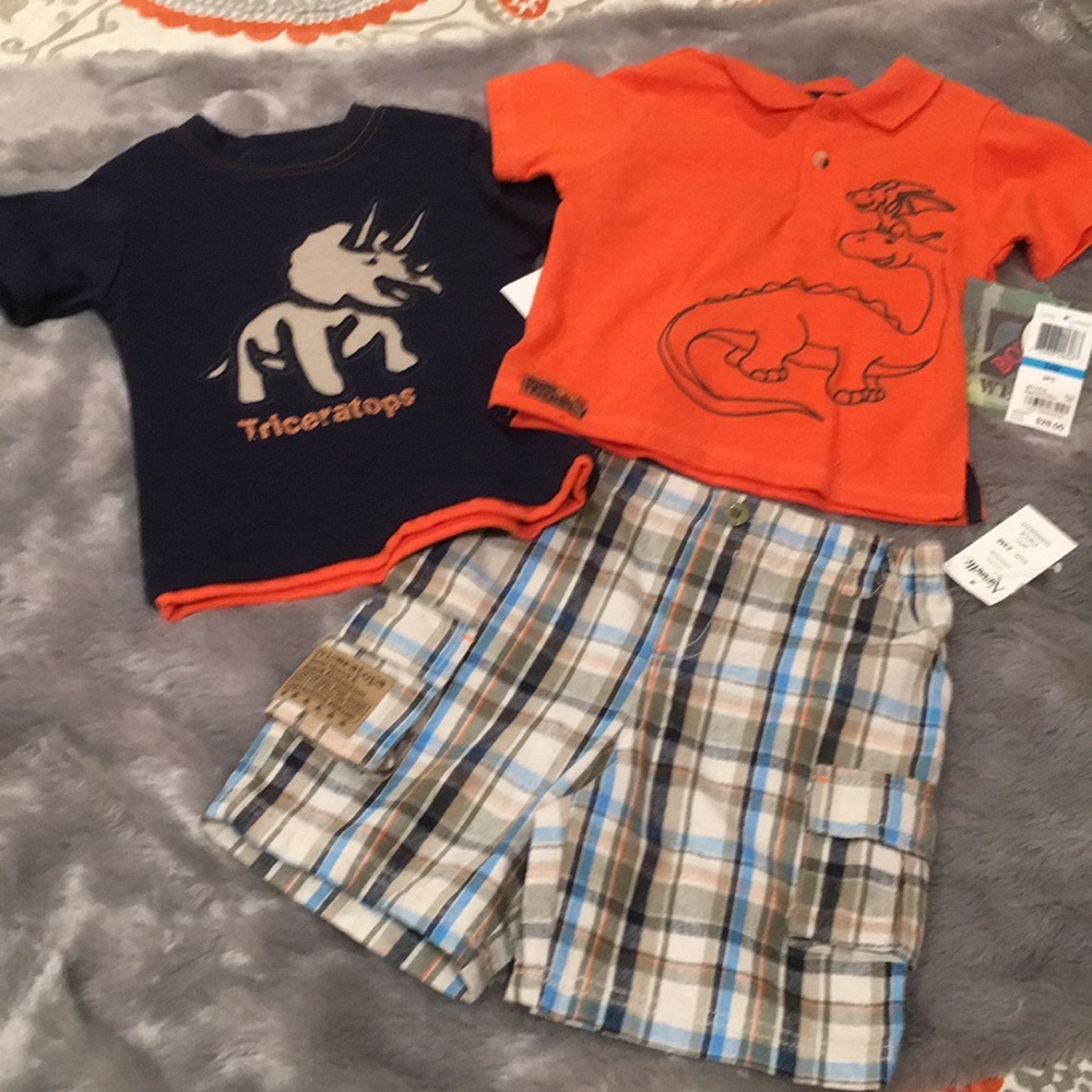 BNWT Boys marching shirt set size 24m